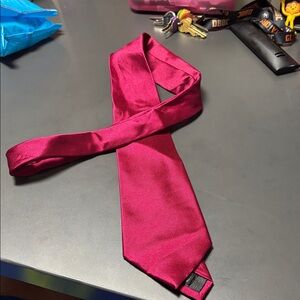 Classic Burgundy Tie by Longtiestore